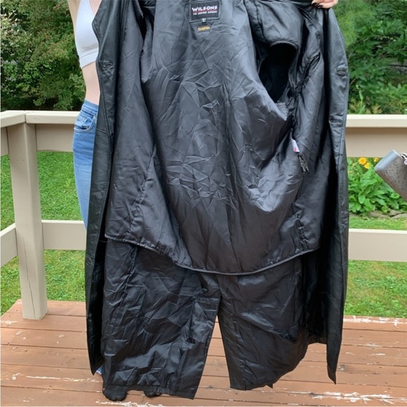 📌 NWOT Vintage Wilson’s Leather Trench Coat - Picture 6 of 9